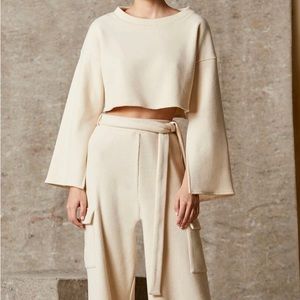 Matching ribbed lounge set